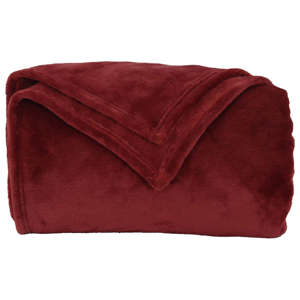 Coperte da Pile 6 pcs Rosso Bordeaux 130 x 150 cm Panno