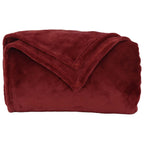 Coperte da Pile 6 pcs Rosso Bordeaux 150 x 200 cm Panno