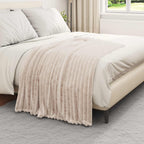 Coperta Beige 150 x 130 cm Panno