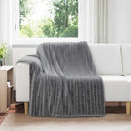 Coperta Grigio scuro 200 x 150 cm Panno