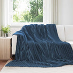 Coperta Blu navy 240 x 220 cm Panno