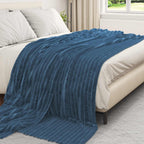 Coperta Blu navy 270 x 240 cm Panno