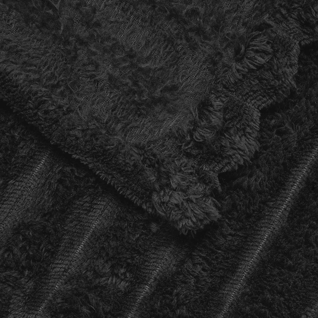 Coperta Nero 270 x 240 cm Panno