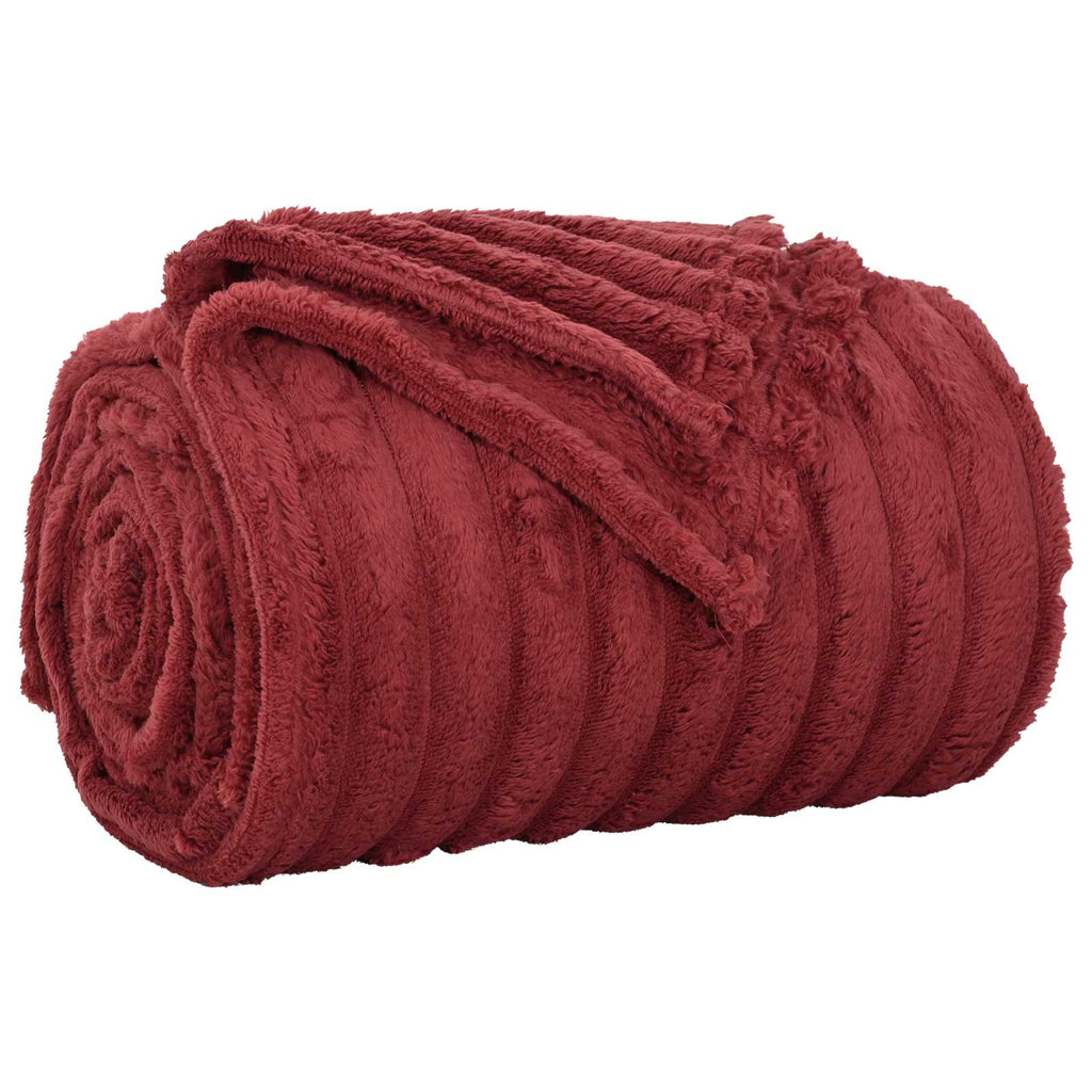 Coperta Rosso Bordeaux 150 x 130 cm Panno