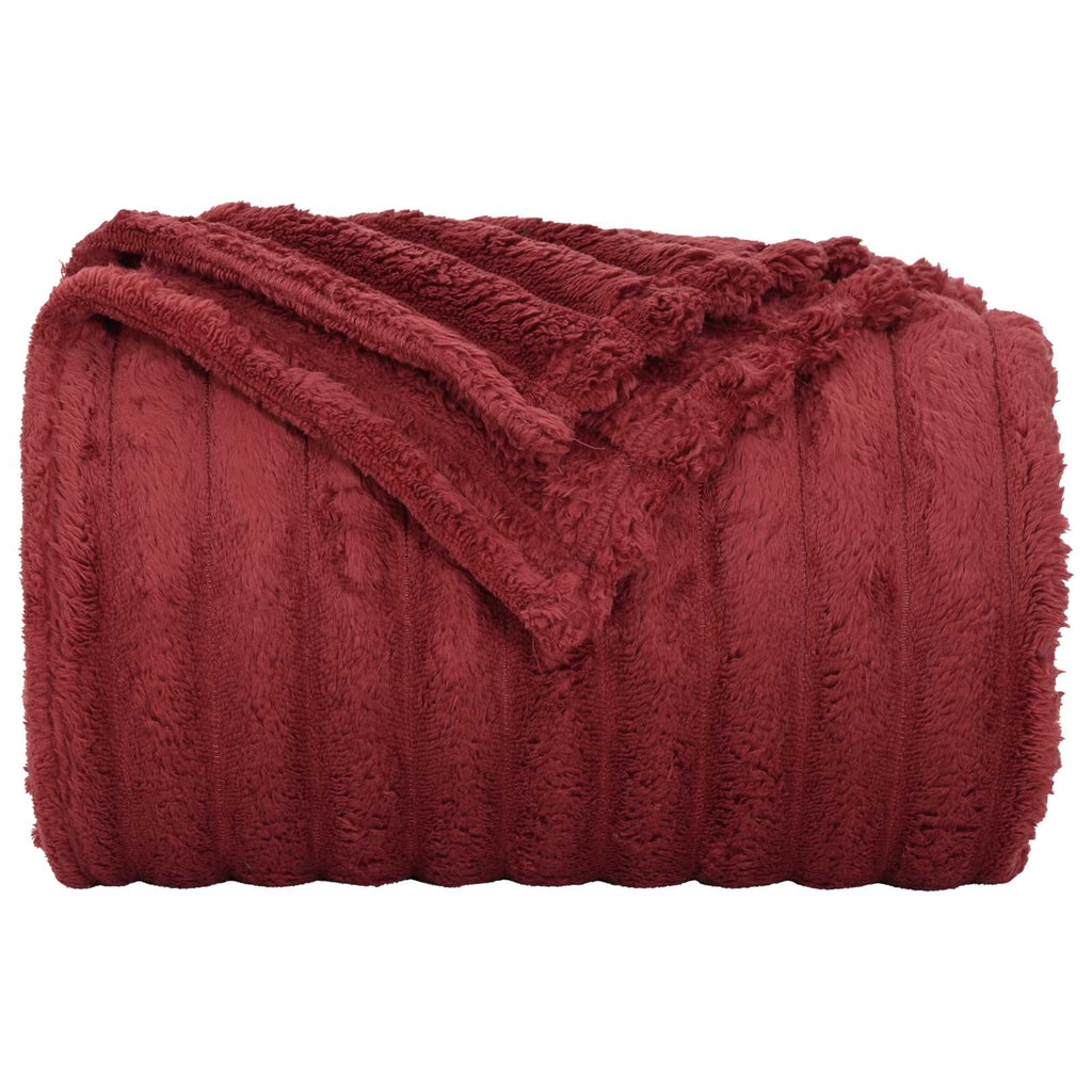 Coperta Rosso Bordeaux 150 x 130 cm Panno