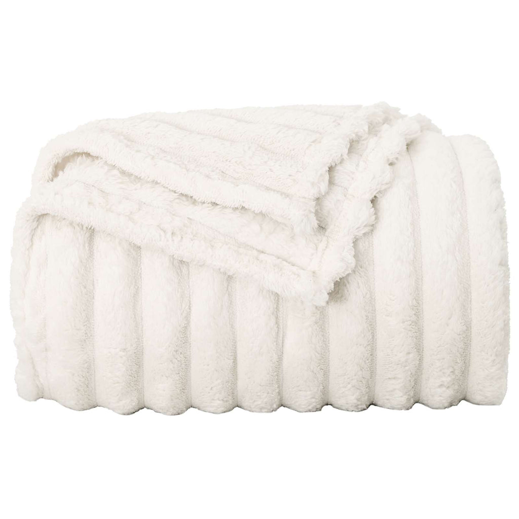 Coperta Crema 240 x 220 cm Panno
