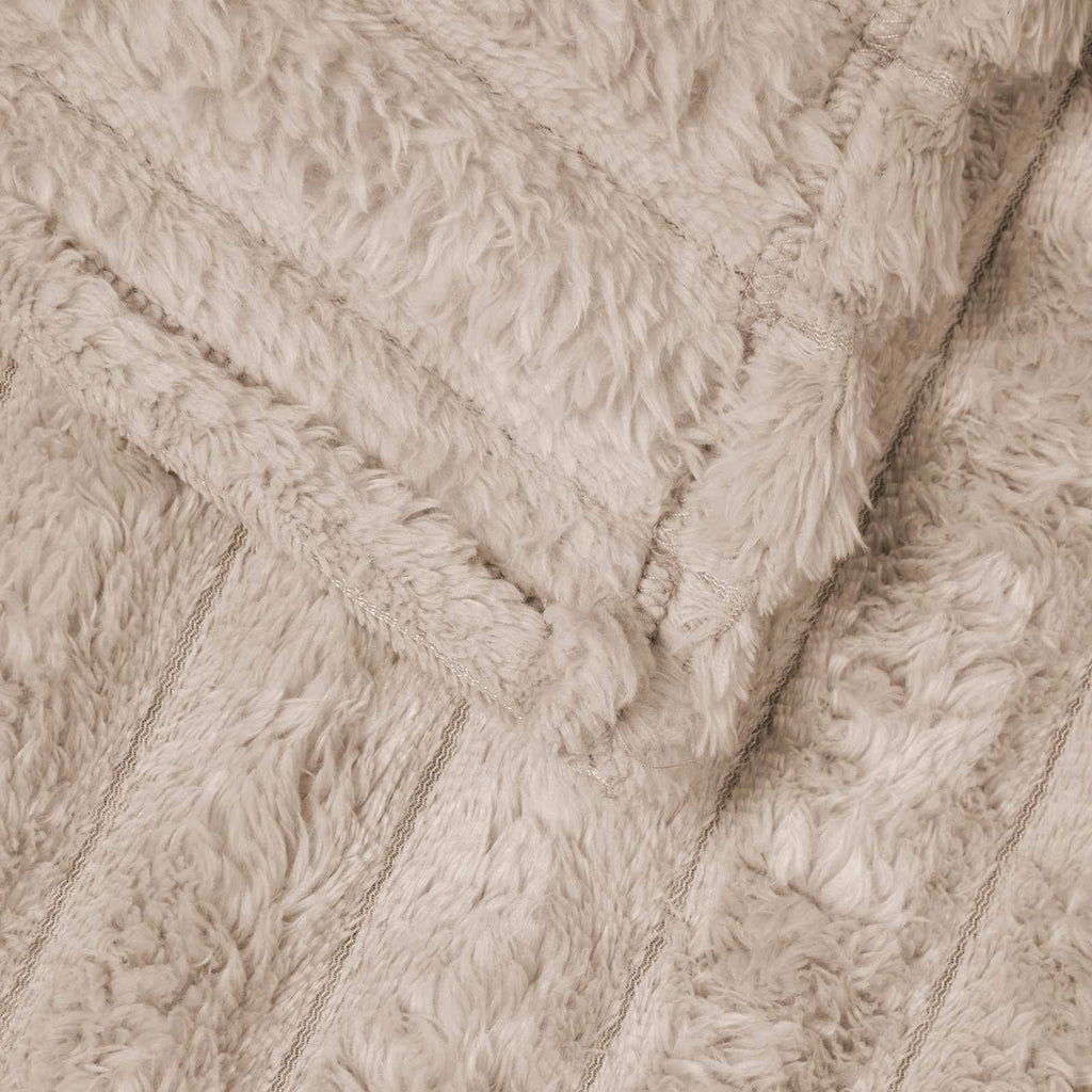 Coperte da Pile 6 pcs Beige 150 x 130 cm Panno