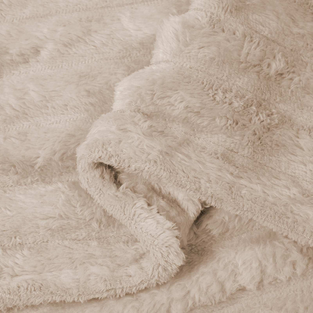 Coperte da Pile 6 pcs Beige 240 x 220 cm Panno