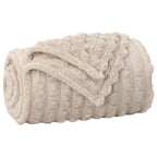 Coperte da Pile 6 pcs Beige 270 x 240 cm Panno