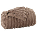 Coperte da Pile 6 pcs Cammello 200 x 150 cm Panno