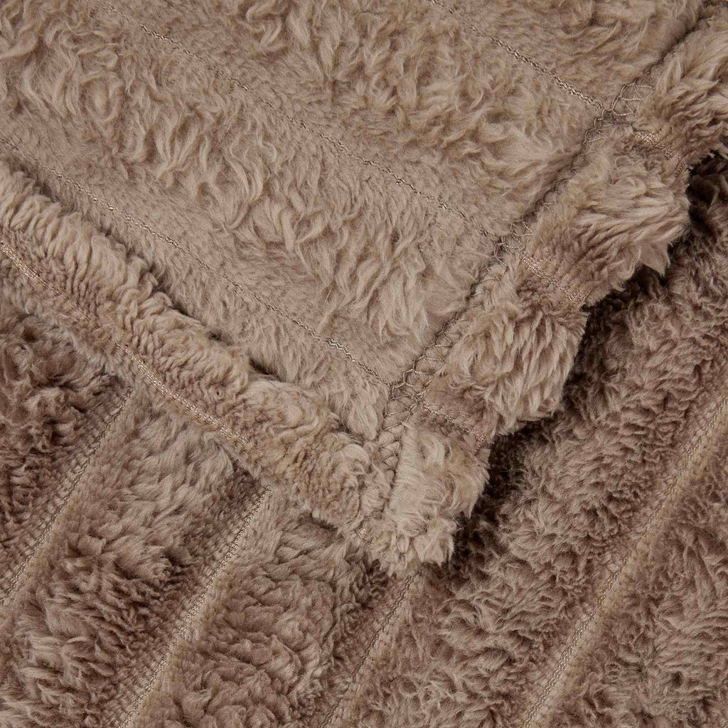 Coperte da Pile 6 pcs Cammello 240 x 220 cm Panno