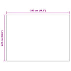 Coperte da Pile 6 pcs Cammello 240 x 220 cm Panno