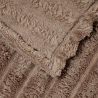Coperte da Pile 6 pcs Cammello 270 x 240 cm Panno
