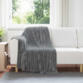Coperte da Pile 6 pcs Grigio scuro 150 x 130 cm Panno