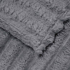 Coperte da Pile 6 pcs Grigio scuro 200 x 150 cm Panno