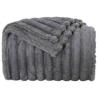 Coperte da Pile 6 pcs Grigio scuro 200 x 150 cm Panno