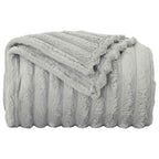 Coperte da Pile 6 pcs Grigio 150 x 130 cm Panno