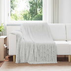 Coperte da Pile 6 pcs Grigio 200 x 150 cm Panno