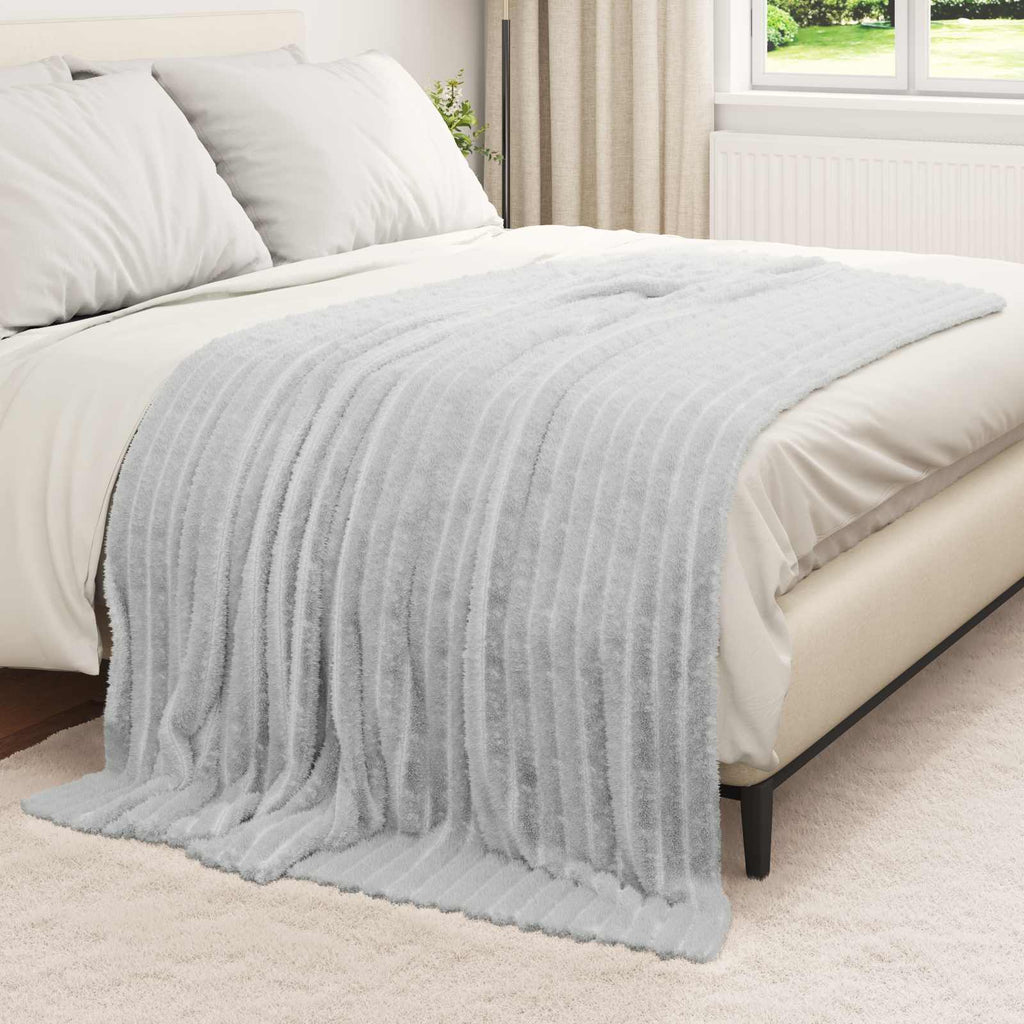 Coperte da Pile 6 pcs Grigio 200 x 150 cm Panno