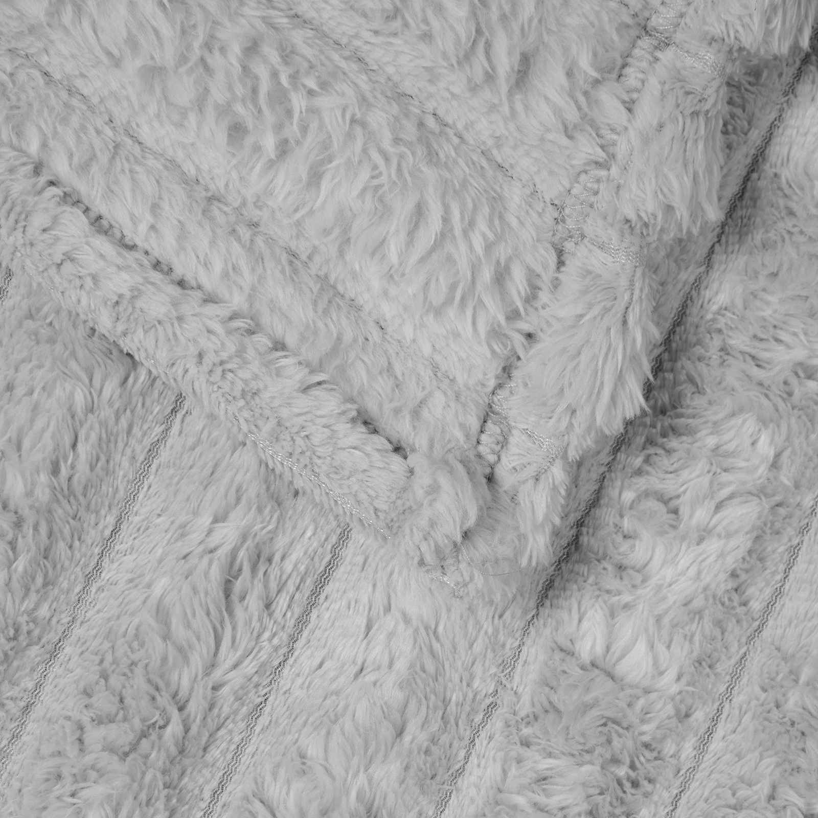 Coperte da Pile 6 pcs Grigio 240 x 220 cm Panno