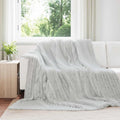 Coperte da Pile 6 pcs Grigio 240 x 220 cm Panno