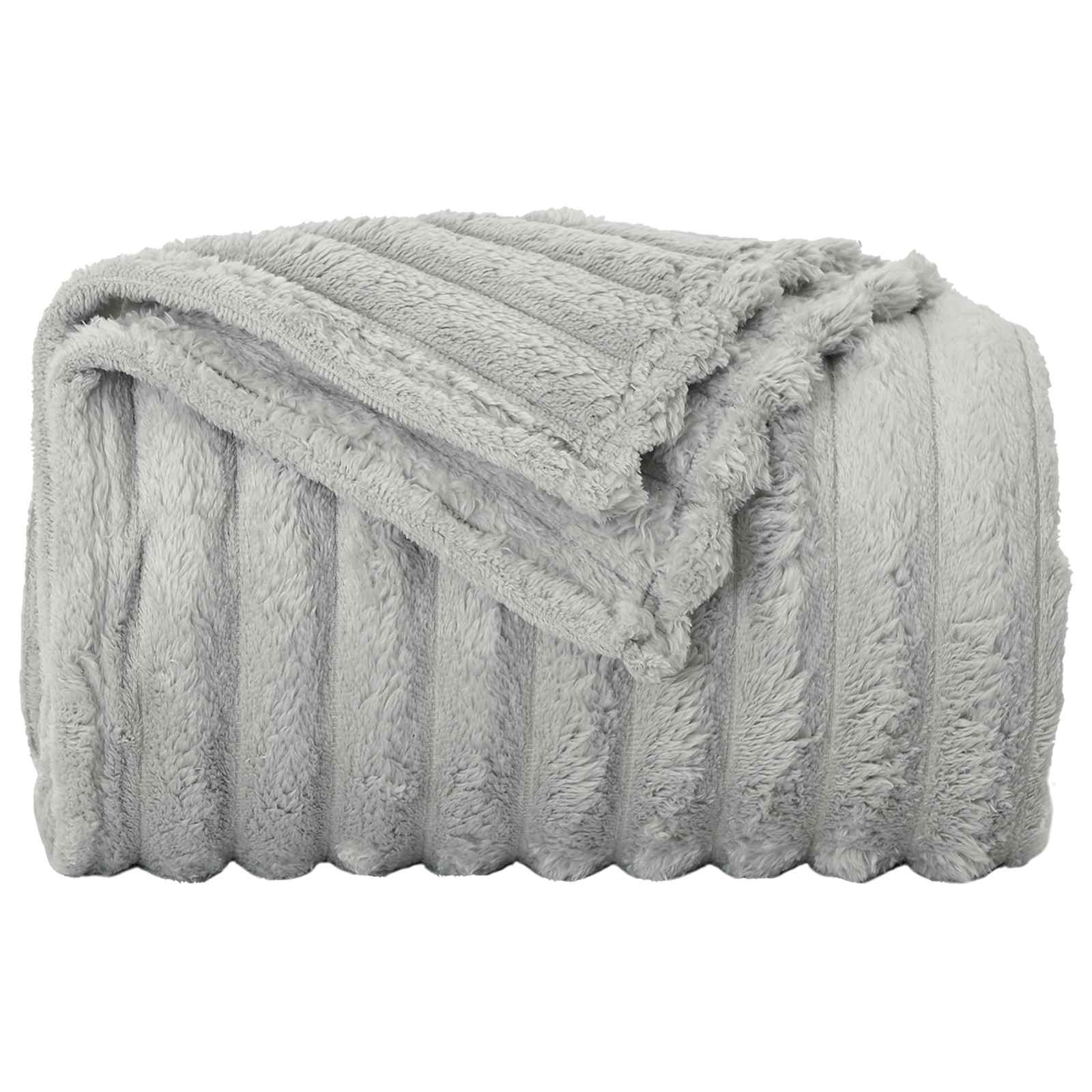 Coperte da Pile 6 pcs Grigio 240 x 220 cm Panno
