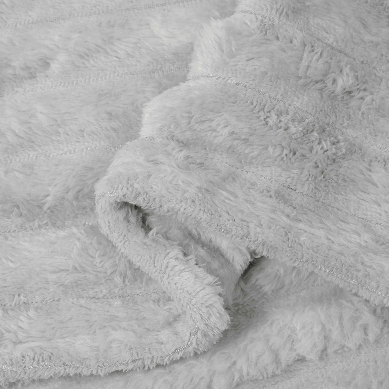 Coperte da Pile 6 pcs Grigio 270 x 240 cm Panno