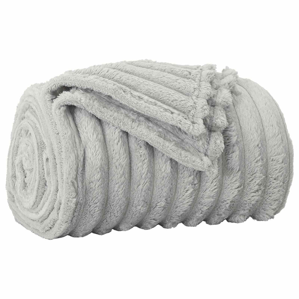 Coperte da Pile 6 pcs Grigio 270 x 240 cm Panno