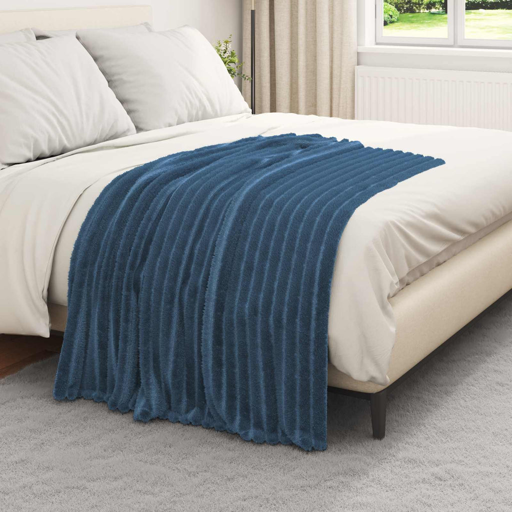 Coperte da Pile 6 pcs Blu navy 150 x 130 cm Panno