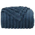 Coperte da Pile 6 pcs Blu navy 150 x 130 cm Panno