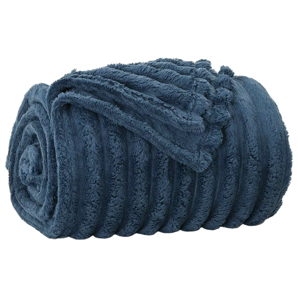 Coperte da Pile 6 pcs Blu navy 200 x 150 cm Panno