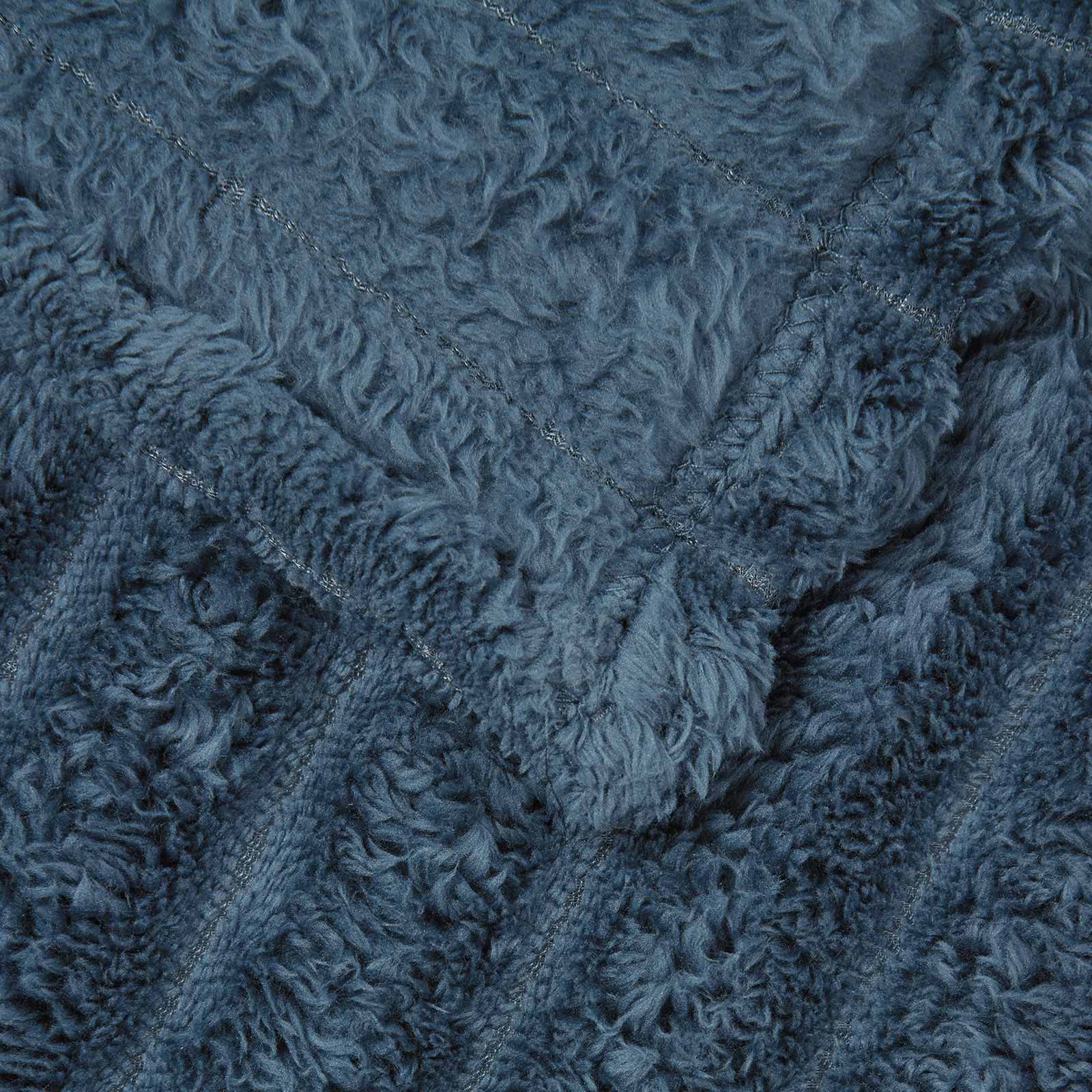 Coperte da Pile 6 pcs Blu navy 240 x 220 cm Panno
