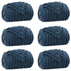 Coperte da Pile 6 pcs Blu navy 240 x 220 cm Panno