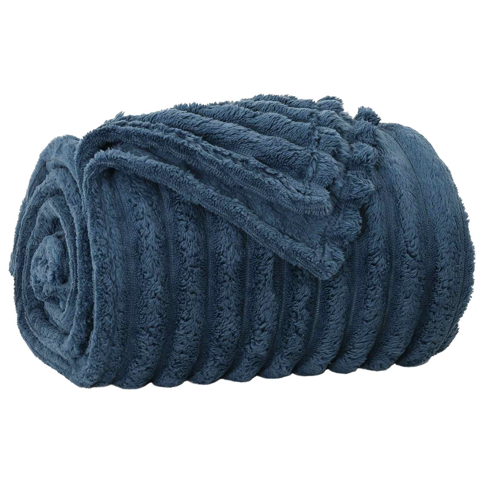 Coperte da Pile 6 pcs Blu navy 240 x 220 cm Panno