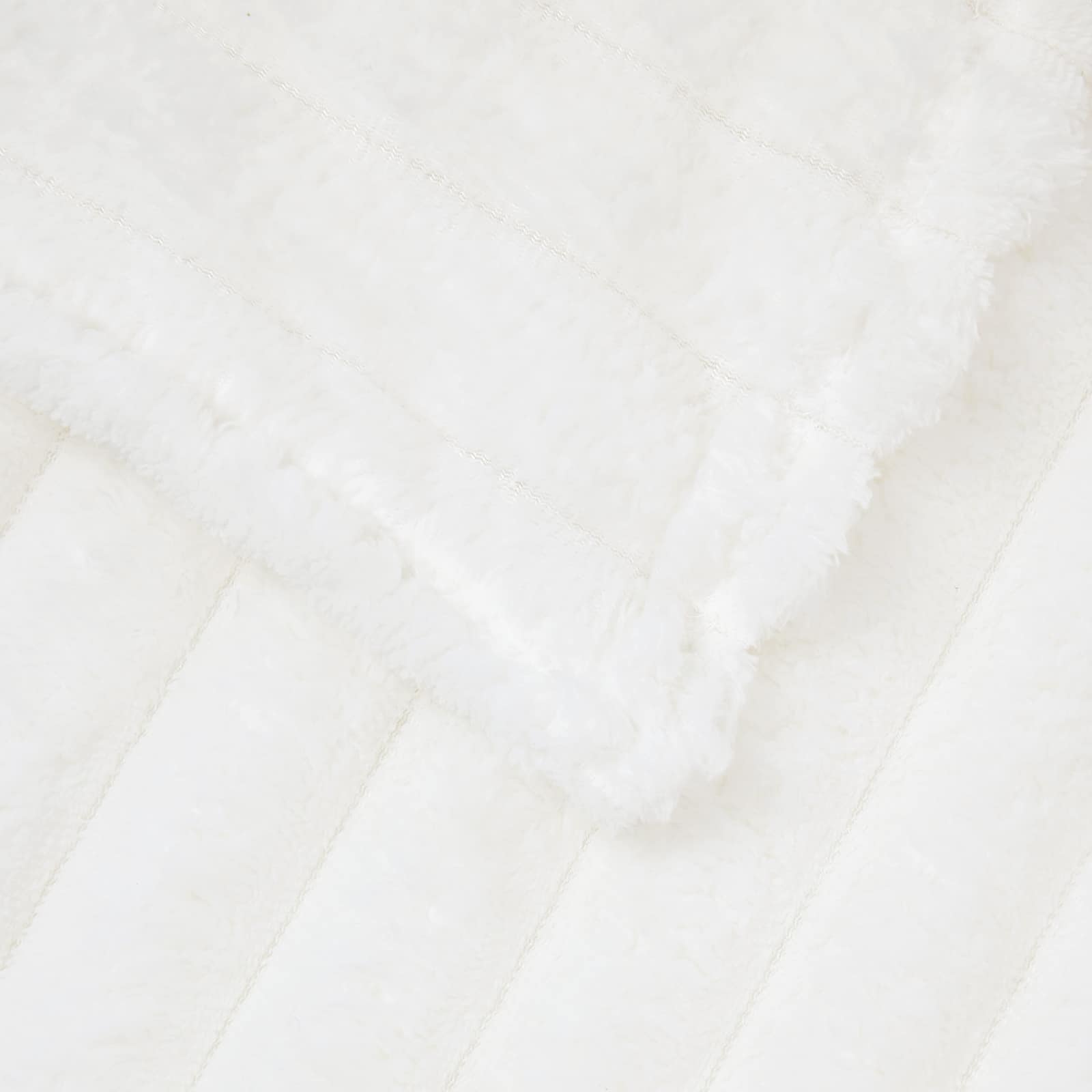 Coperte da Pile 6 pcs Bianco 150 x 130 cm Panno