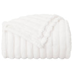 Coperte da Pile 6 pcs Bianco 150 x 130 cm Panno