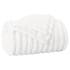 Coperte da Pile 6 pcs Bianco 200 x 150 cm Panno