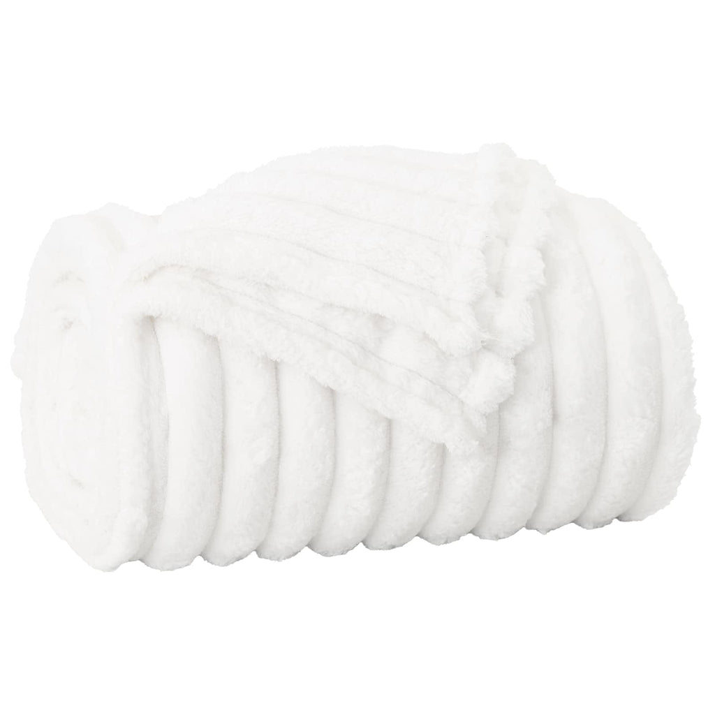 Coperte da Pile 6 pcs Bianco 240 x 220 cm Panno