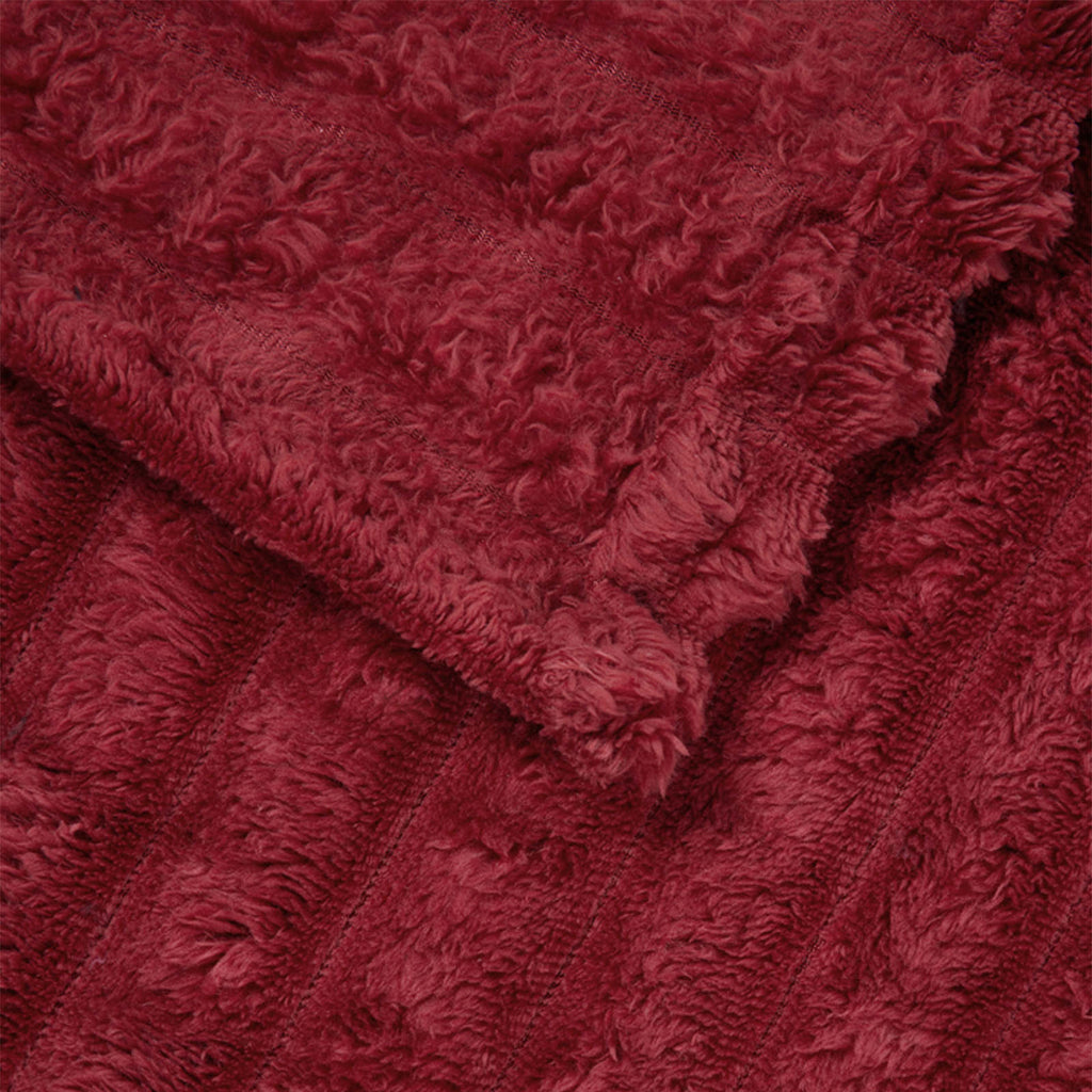 Coperte da Pile 6 pcs Rosso Bordeaux 150 x 130 cm Panno