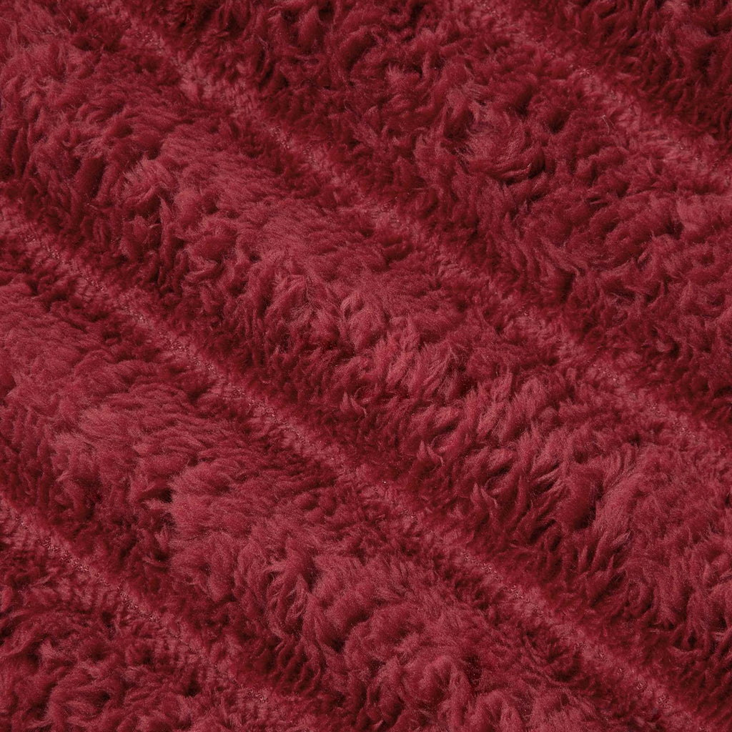 Coperte da Pile 6 pcs Rosso Bordeaux 150 x 130 cm Panno