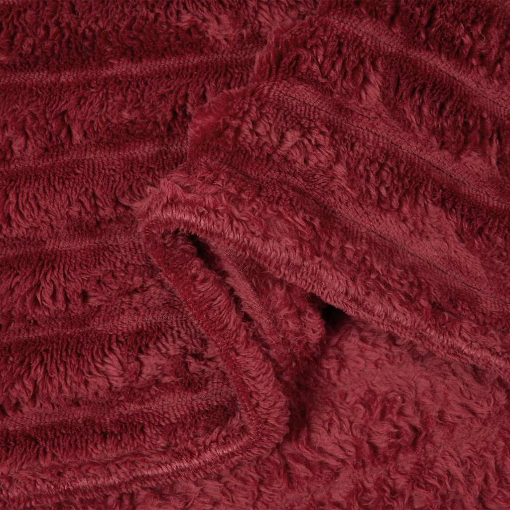 Coperte da Pile 6 pcs Rosso Bordeaux 200 x 150 cm Panno