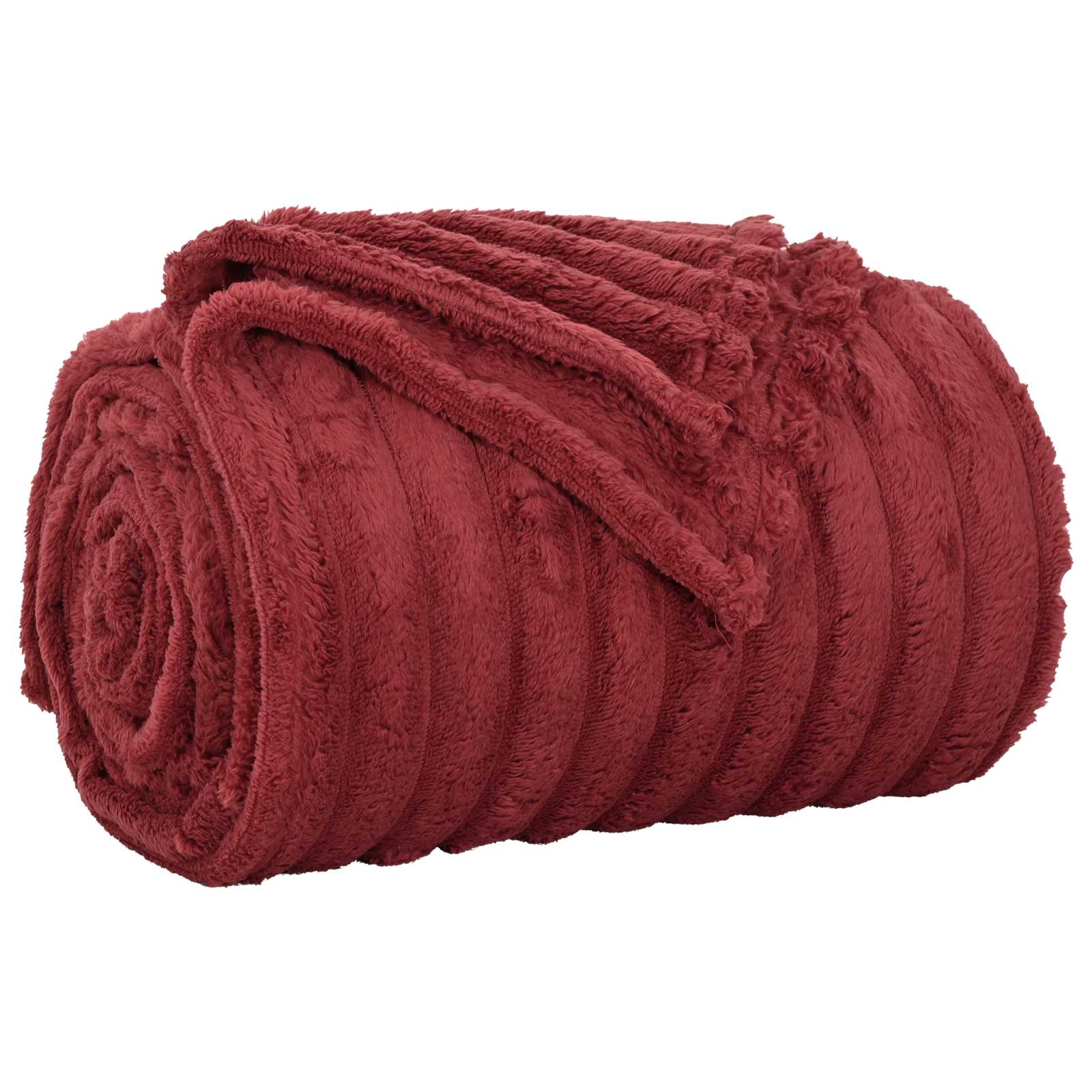 Coperte da Pile 6 pcs Rosso Bordeaux 240 x 220 cm Panno