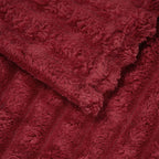 Coperte da Pile 6 pcs Rosso Bordeaux 270 x 240 cm Panno
