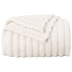 Coperte da Pile 6 pcs Crema 200 x 150 cm Panno