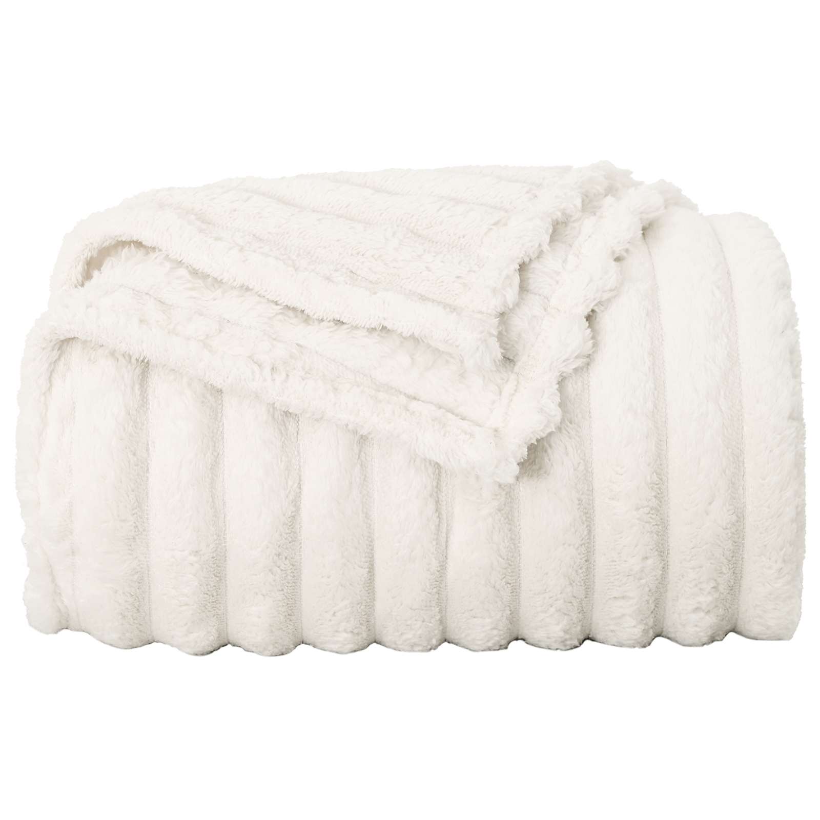 Coperte da Pile 6 pcs Crema 240 x 220 cm Panno