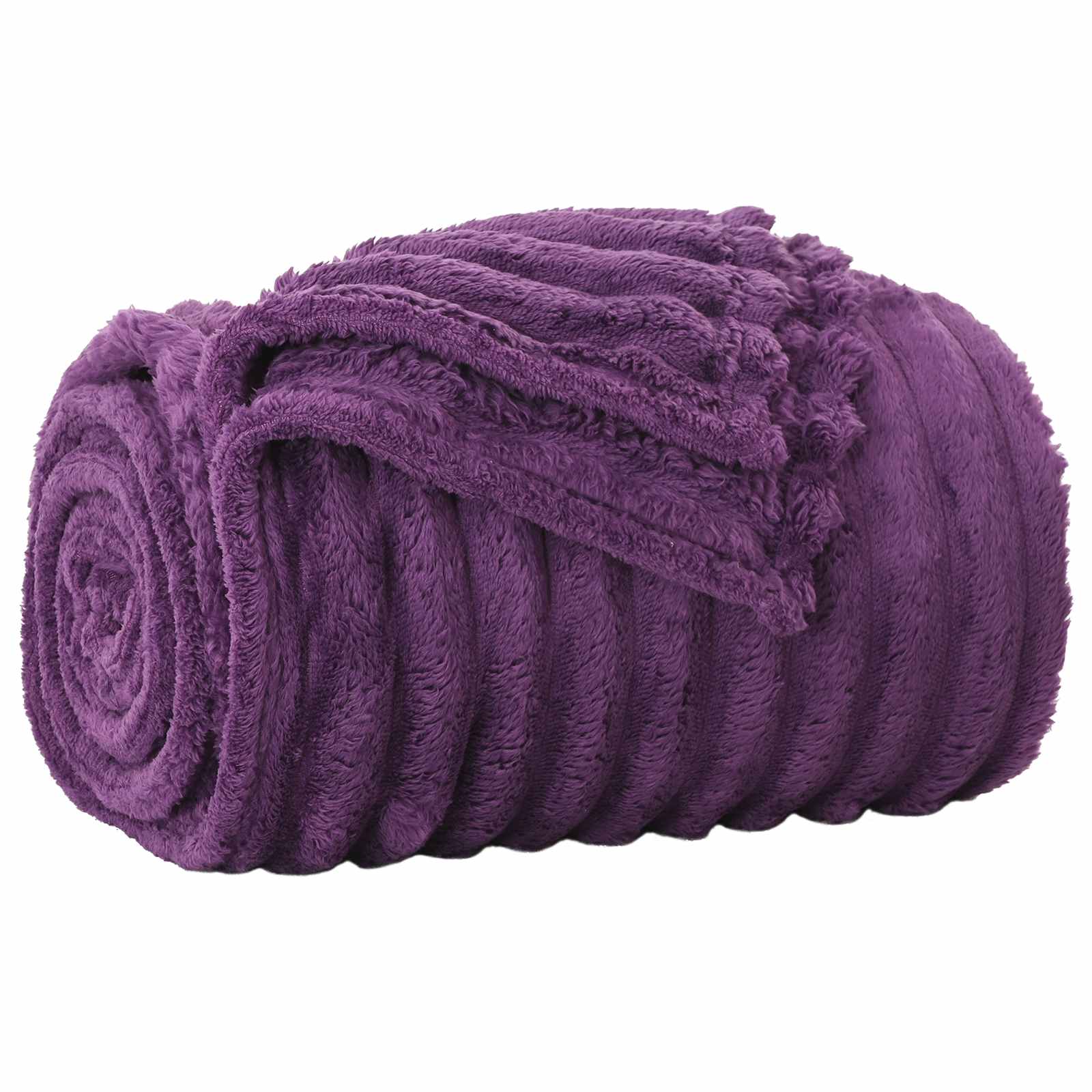 Coperte da Pile 6 pcs Viola 200 x 150 cm Panno