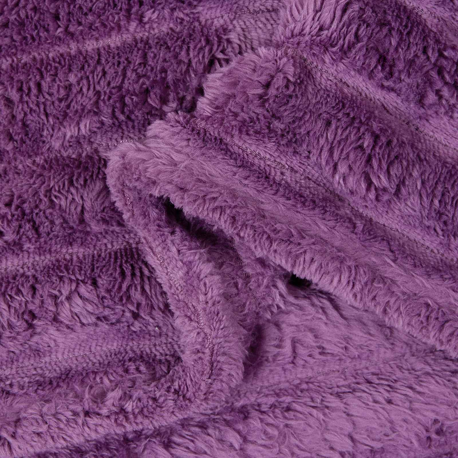 Coperte da Pile 6 pcs Viola 240 x 220 cm Panno