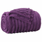 Coperte da Pile 6 pcs Viola 240 x 220 cm Panno