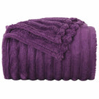 Coperte da Pile 6 pcs Viola 270 x 240 cm Panno