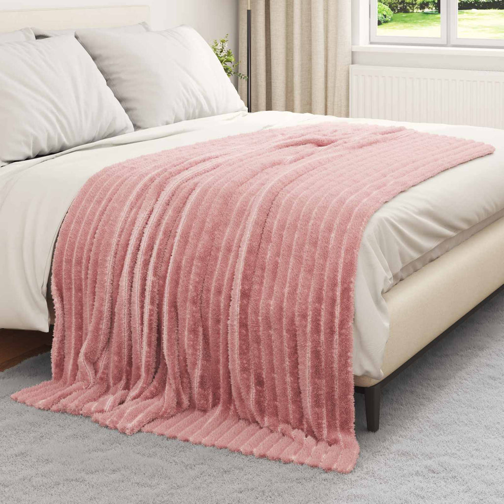 Coperte da Pile 6 pcs Rosa 200 x 150 cm Panno